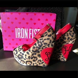 Leopard Print & Red Wedges By: Iron Fist